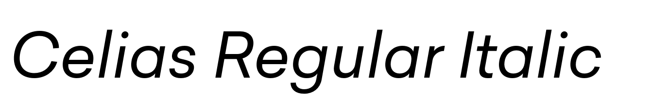 Celias Regular Italic